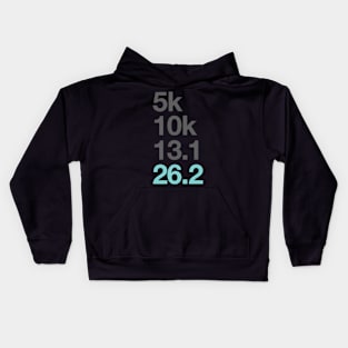 Marathon Runners 5K 10K 131 262 Marathoner Kids Hoodie